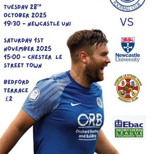 Y&E v Newcastle Uni & Chester-le Street Town Match Programme