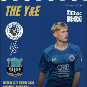 Y&E v Tow Law Town Match Programme